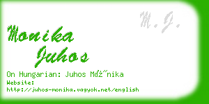 monika juhos business card